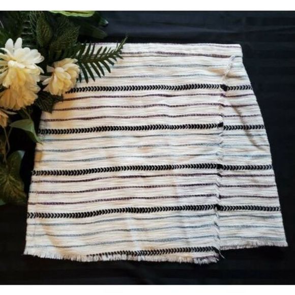 Ann Taylor Loft Skirt Size 12 Women's Short Wrap Business Career Multicolor - Picture 1 of 7